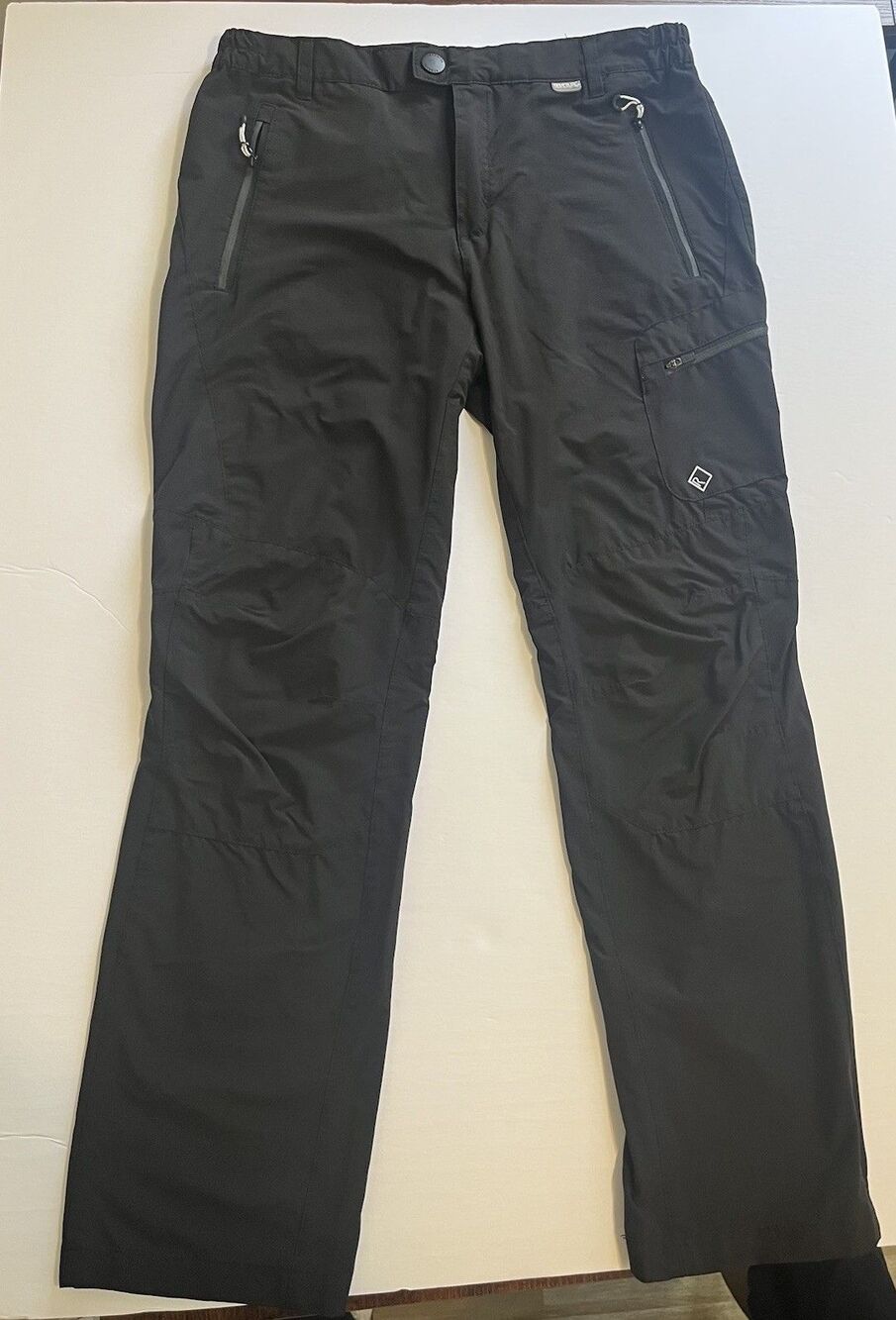 Regatta Great Outdoors Men's Black Straight Pants UPF 40+ Hiking Size 33